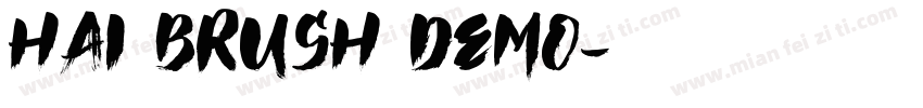 Hai Brush Demo字体转换